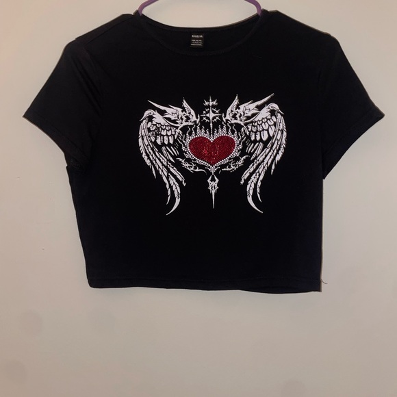 Rhinestone crop top - Picture 1 of 3